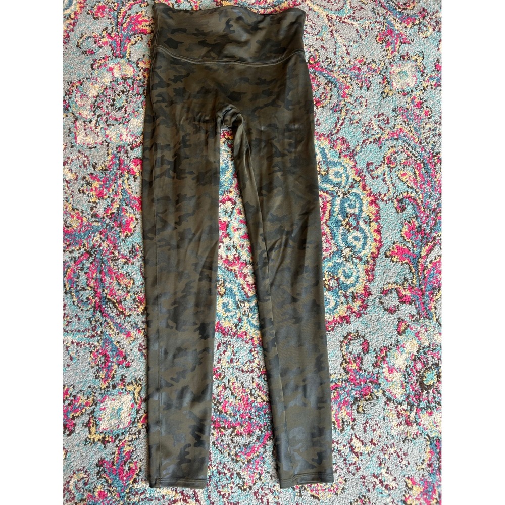 Spanx Camo‎ Leggings Green Camo High Waist Medium M
